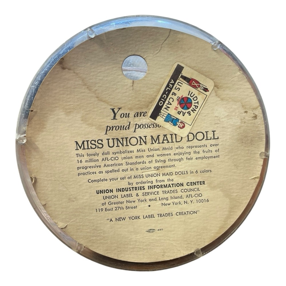 Miss Union Beauty Queen With Sash Blue Dress Maid Doll - Picture 3 of 3